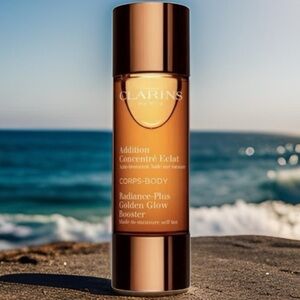 Clarins Paris Radiance Golden Glow Booster Tanning Drops 1 fl. oz. 30 ml. NEW